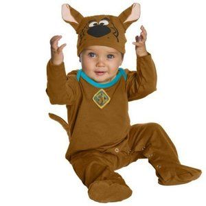 Baby Boys Girls Scoob! SCOOBY DOO Costume Size 6/12 Mo Jumpsuit Hat Tag NWT